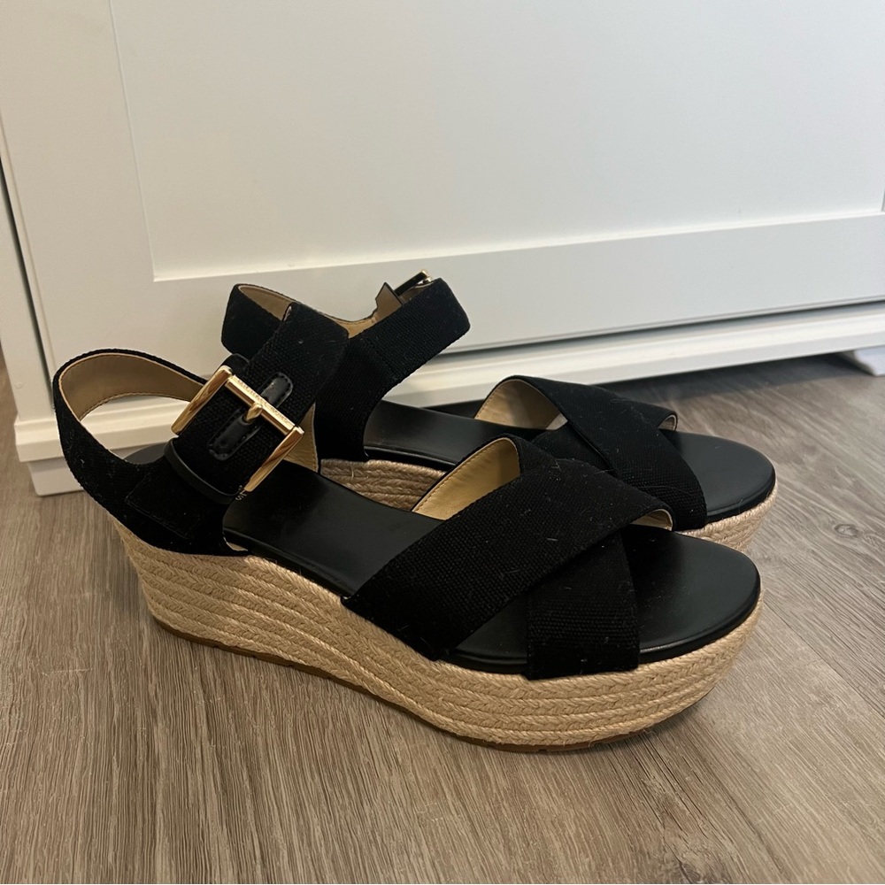 Black Michael Kora Sandals Size 9